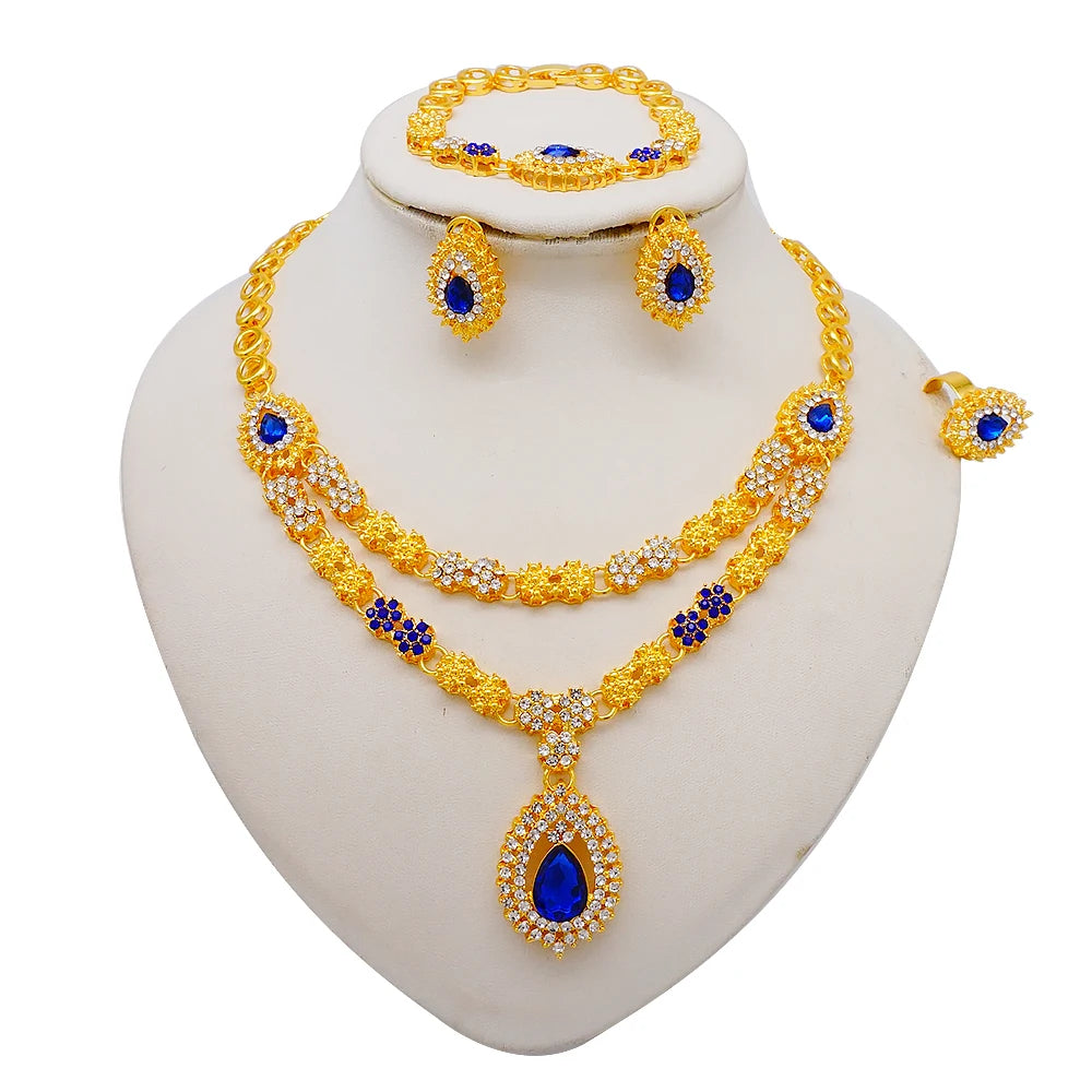 24K Gold Plated Double Layer Set