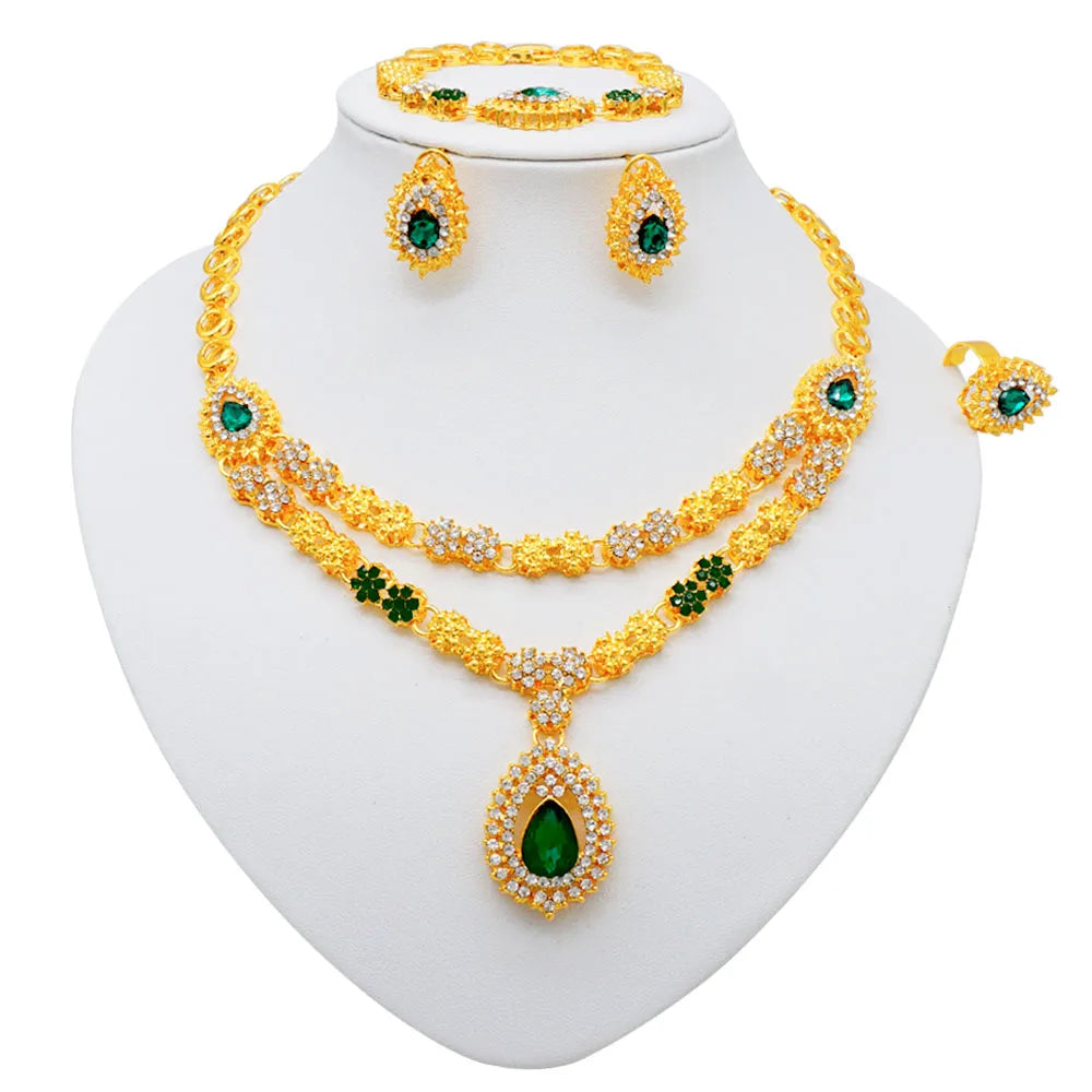 24K Gold Plated Double Layer Set