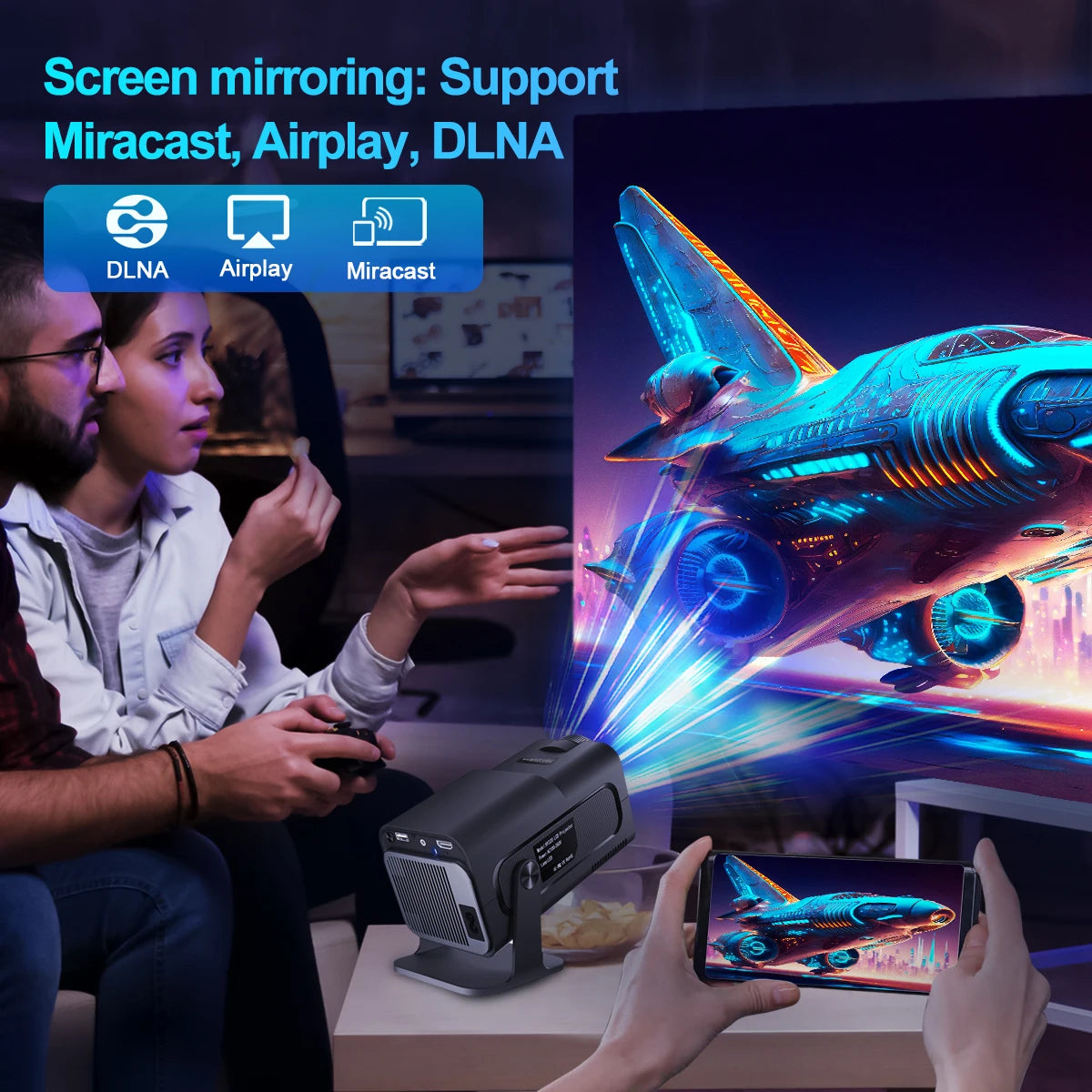4K Android 11 Projector Native