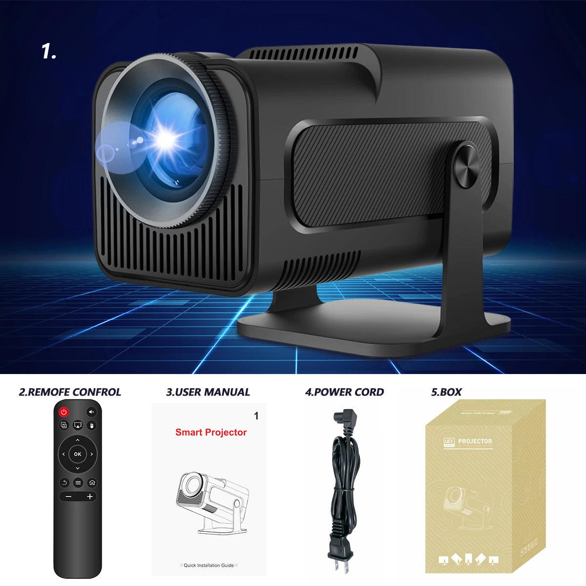 4K Android 11 Projector Native