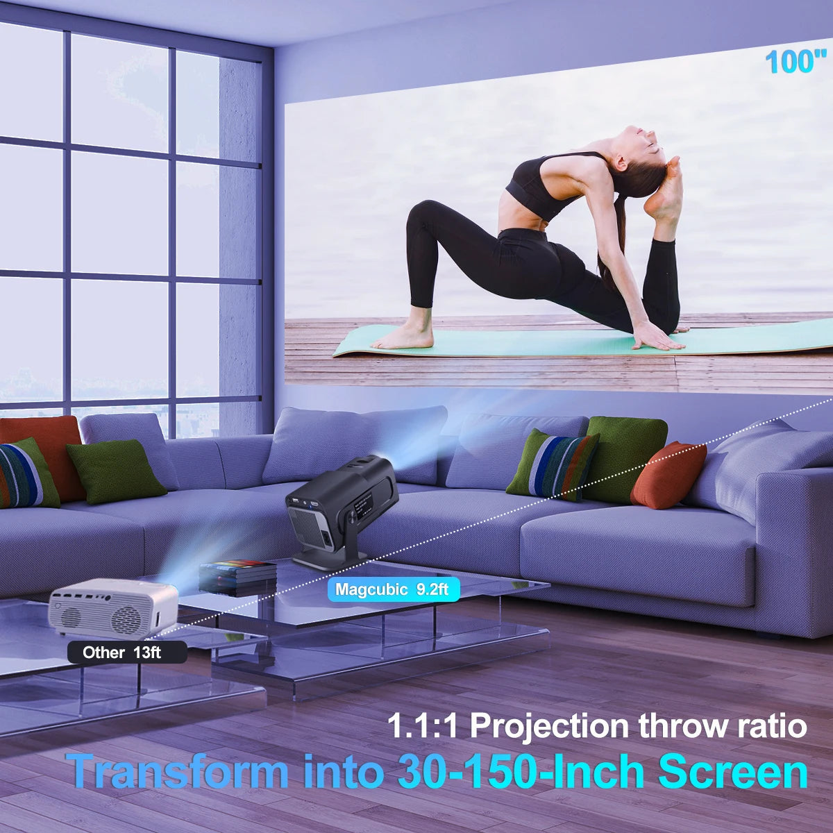 4K Android 11 Projector Native
