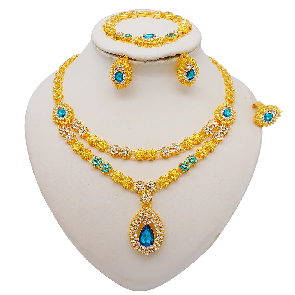 24K Gold Plated Double Layer Set