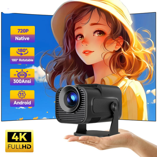 Mini 4K Projector Cinema Portable 180°