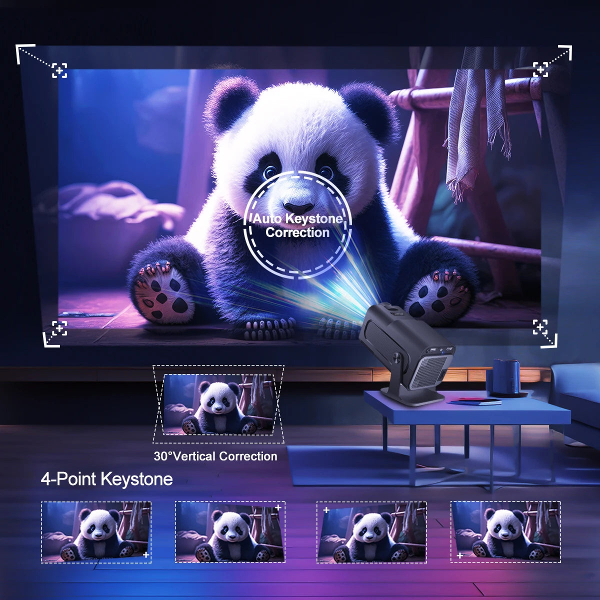 4K Android 11 Projector Native