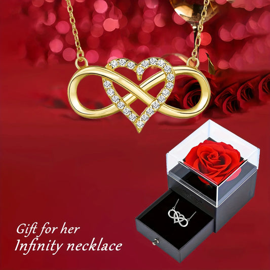 Heart Necklace Luxury Rose🌹