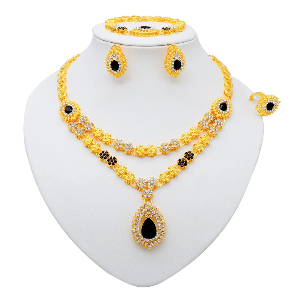 24K Gold Plated Double Layer Set