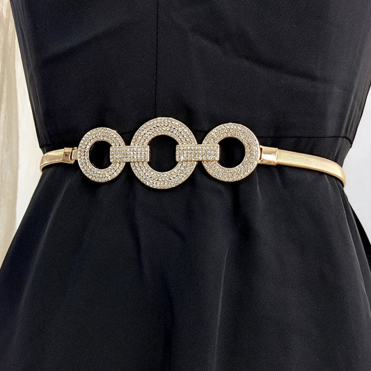 Fashion Elastic Gold Chain Belt